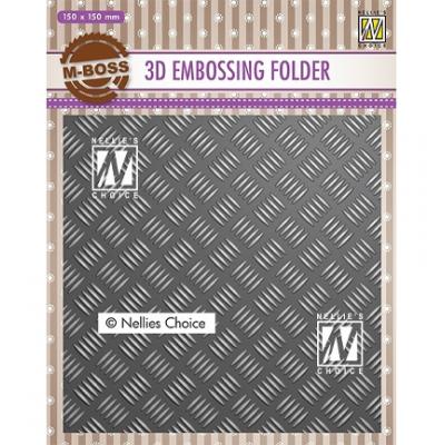 Nellies Choice 3D Embossingfolder - Strip Pattern-1